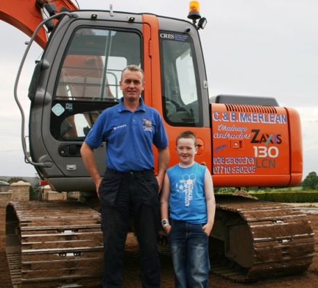 Brian McErlean with his son Conal